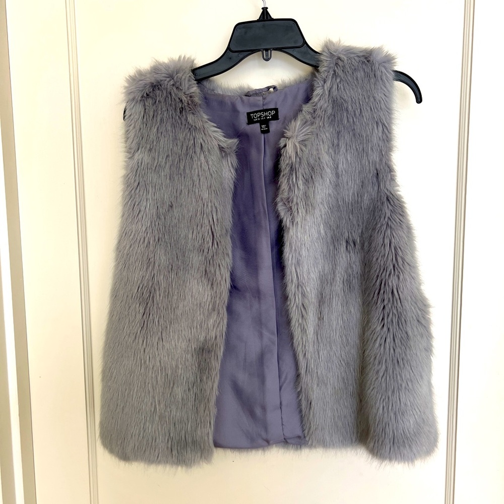 Topshop Faux Fur Vest